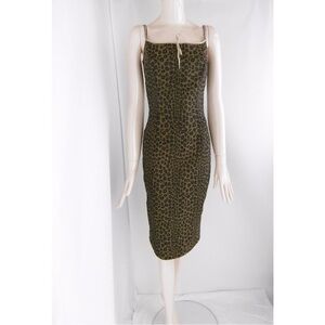 Fendi Leopard Print Bodycon Dress